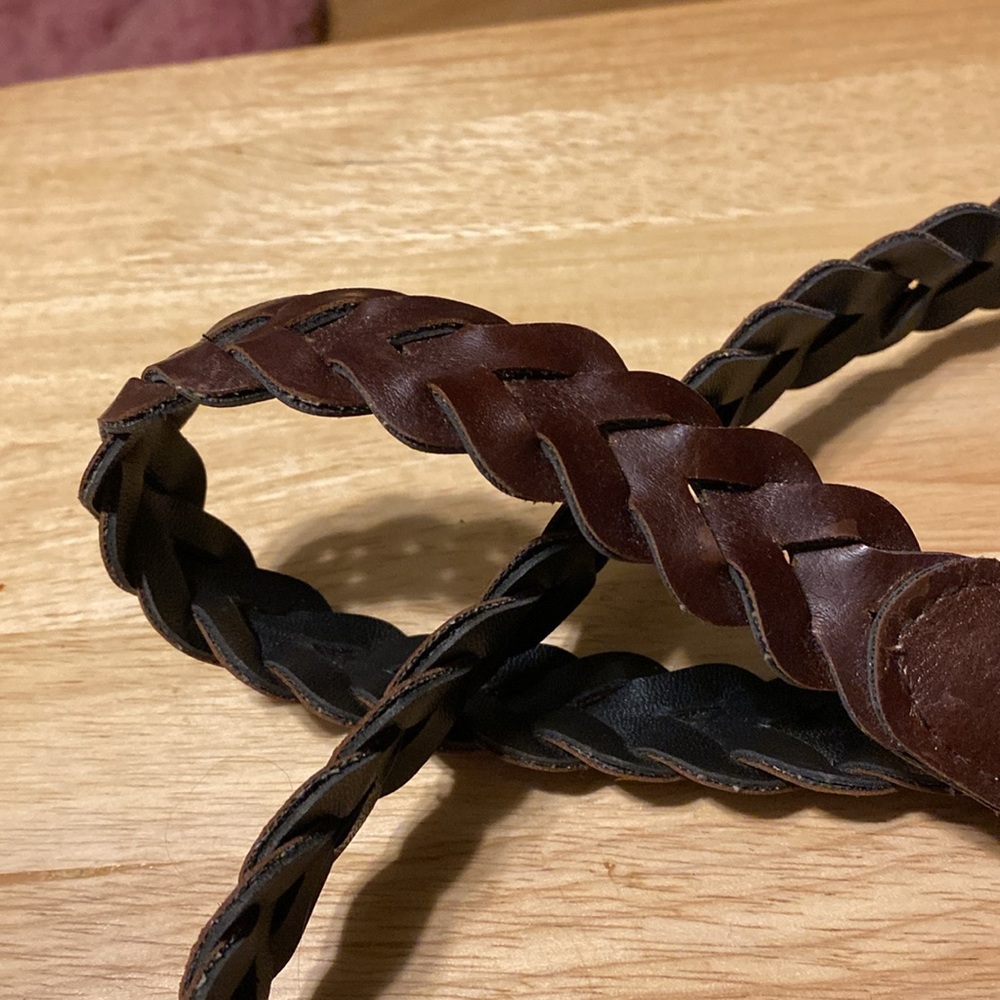Leather belt White Stag 45 inches - Picture 3 of 5